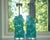 This beautiful pair of AQUA cluster lamps is made of tumbled recycled glass. ROCK CANDY - eco-friendly art pieces that...