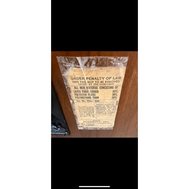 Mid-Century Modern PLYCraft Mr. Chair & Ottoman - Refinished! For Sale - Image 11 of 11