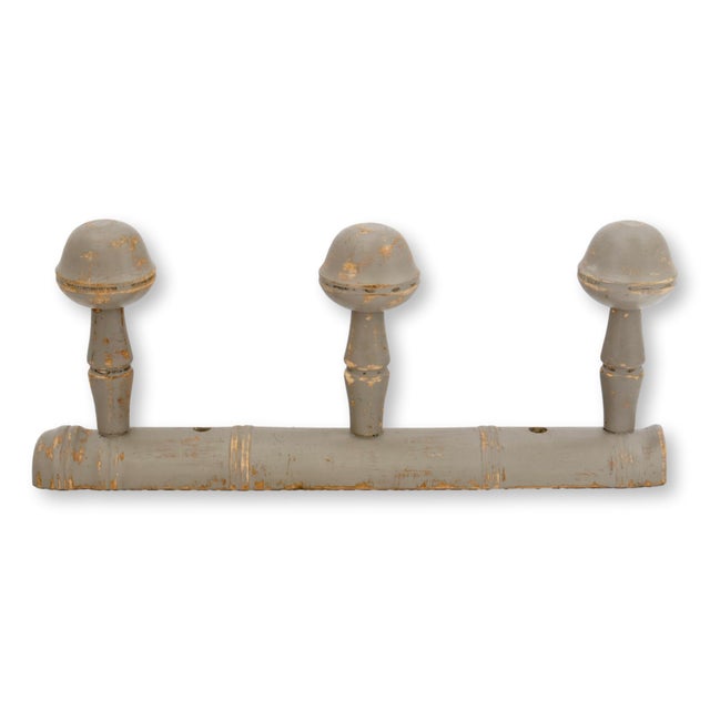 Rustic European French Faux Bamboo Coat / Hat Rack For Sale - Image 3 of 5