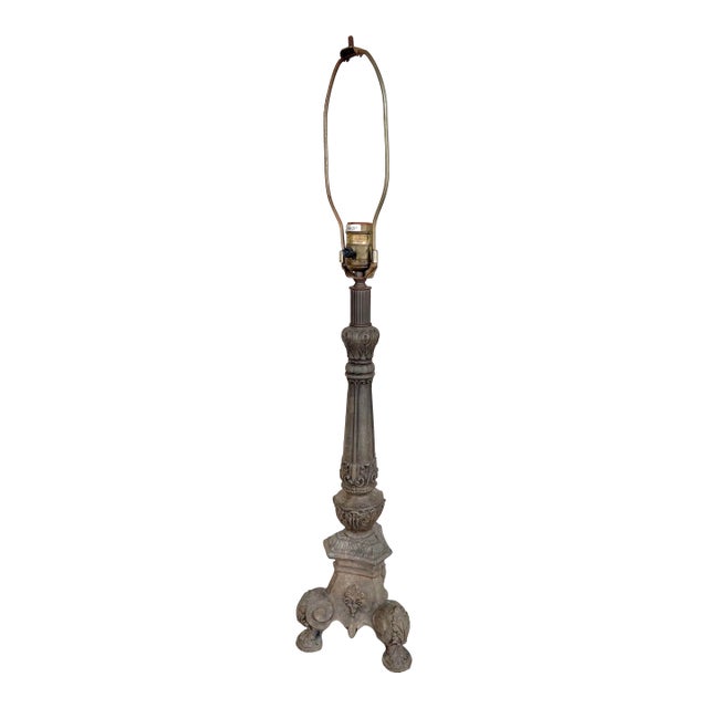 Mid 20th Century Cast Iron Table Lamp For Sale
