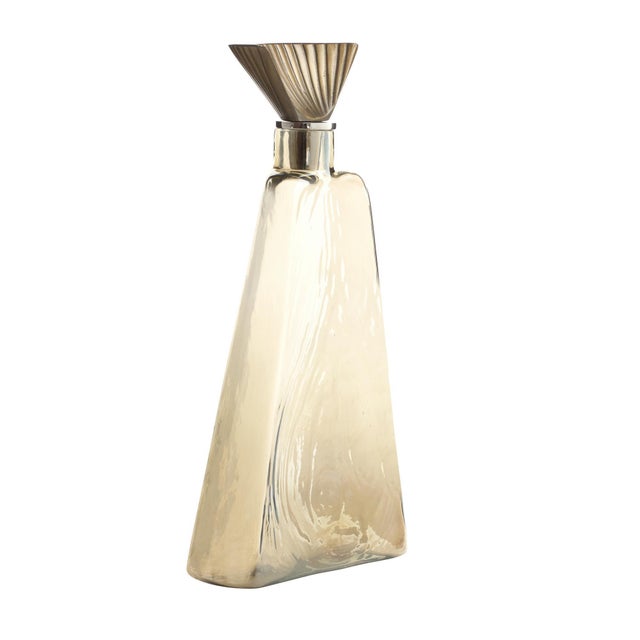 Metal Arteriors Home Mariah Gold Aluminun Decanters, Set of 2 For Sale - Image 7 of 11