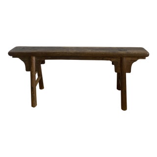 Antique Farmhouse Wood Bench Scholars Bench For Sale