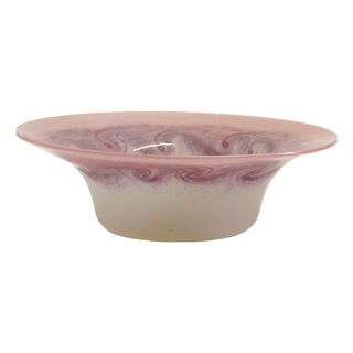 Vasart Glass Bowl with Aventurine Flecks, 1960s For Sale