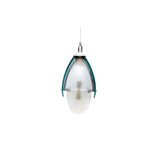 Two-Lights Pendant from Cristal Arte For Sale - Image 4 of 4