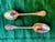 Vintage Silver Plate Stamped Gumps Demitasse Coffee Spoons Set of 12 in 2 Felt Bags For Sale In San Francisco - Image 6 of 6