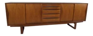 Arne Vodder Sled Leg Sideboard for Sibast