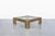 Mid-Century Modern Vintage Brass and Glass Coffee Table Attributed to Mastercraft For Sale - Image 3 of 14