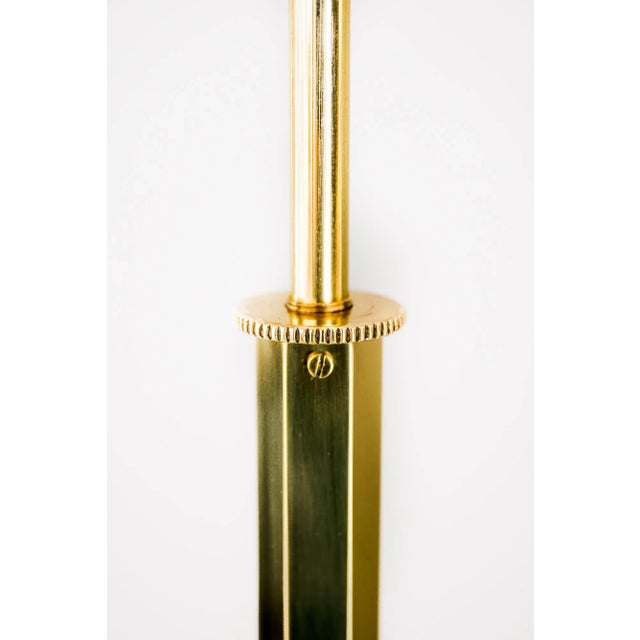 Adjustable Floor Lamp with Fabric Shade, 1950s For Sale - Image 6 of 13