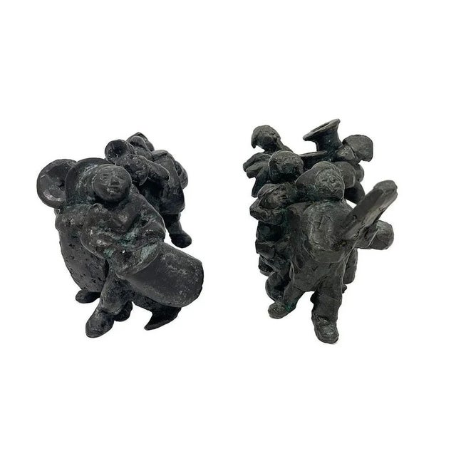 Musician Figurines by Jan van Halderen, the Netherlands, 1980s, Set of 2 For Sale - Image 4 of 13