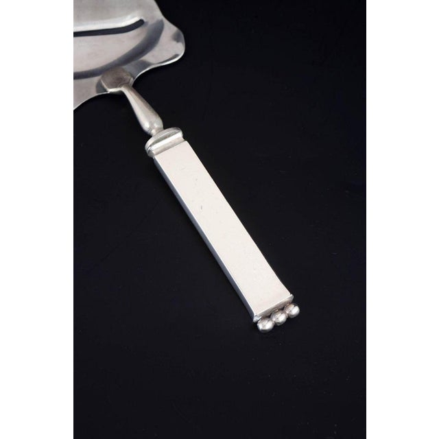 Art Deco Cheese Slicer in Silver and Stainless Steel by Evald Nielsen, 1930s For Sale - Image 3 of 5