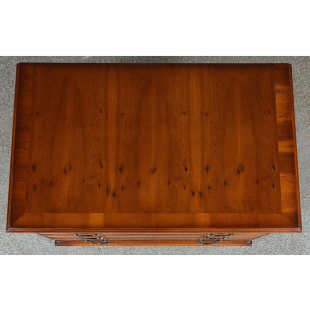 Brown Television Cupboard Stand Media in Walnut For Sale - Image 8 of 14