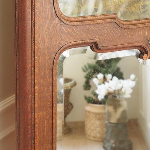 Vintage Wall Mirror with Decorative Peasant Motif, 1920s For Sale - Image 10 of 18