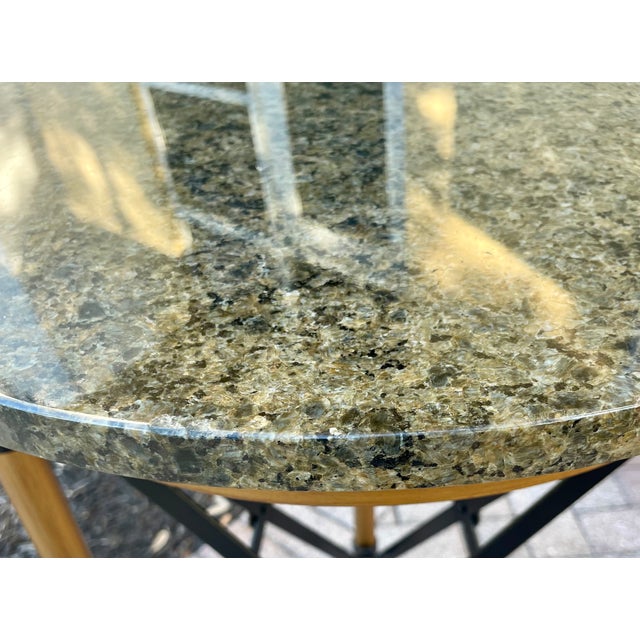 1920s French Neoclassical Style Marble Bronze Accent Table For Sale - Image 14 of 17