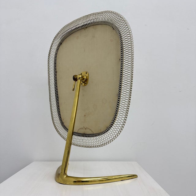 Mid-Century Brass Vanity Table Mirror from Vereinigte Werkstätten, Germany, 1950s For Sale - Image 14 of 18