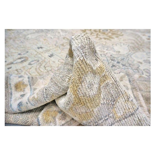 21st Century Turkish Oushak 10x14 Beige, Ivory, & Gold Handmade Area Rug #1144072 For Sale - Image 11 of 11