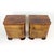 Vintage Art Deco Bedside Tables in Walnut Veneer, Czechoslovakia, 1930s, Set of 2 For Sale - Image 4 of 17