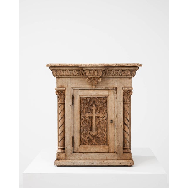 19th Century Belgian Bleached Oak Box For Sale - Image 16 of 18