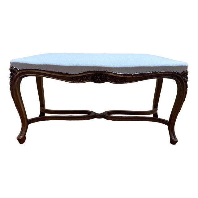Regency Louis XV Wooden Bench For Sale