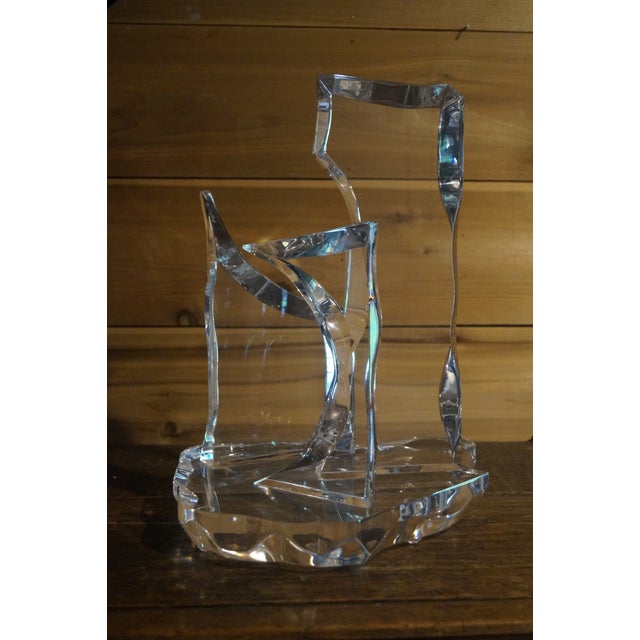 1970s Eric Bauer Lucite Sculpture For Sale - Image 9 of 10