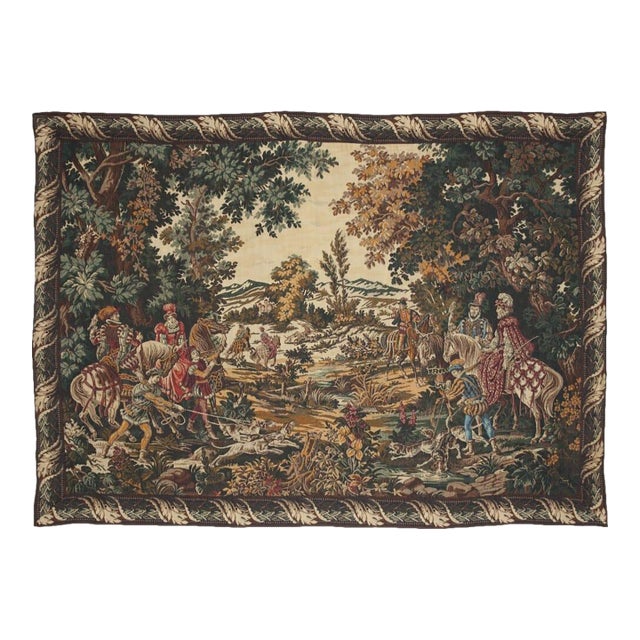 Maximilian Hunting Tapestry - 158 X 220 Cm (5'2" X 7'3") - Requires Rod Size 5 For Sale
