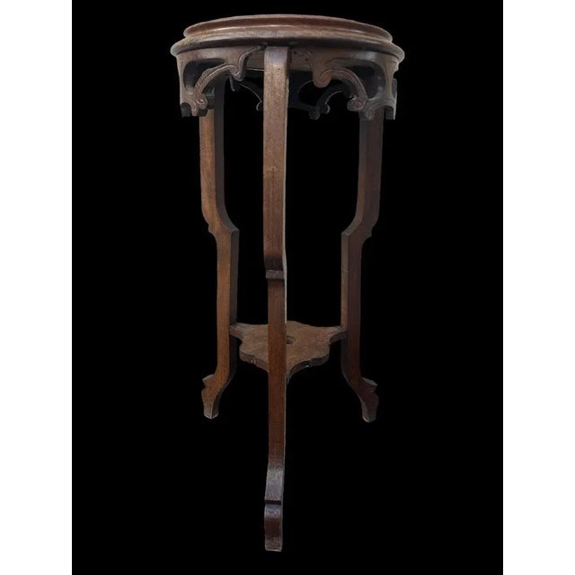 Walnut Pedestal Table, 1890s For Sale - Image 5 of 9