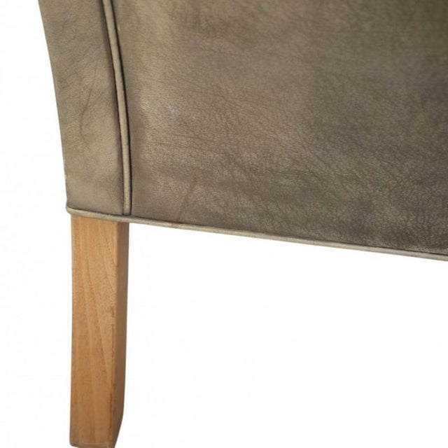 Model 2207 Lounge Chair in Patinated Leather by Børge Mogensen, 1970s For Sale - Image 18 of 18