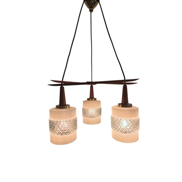 Mid-Century Modern Danish Pendant Lamp in Teak Wood, 1960s For Sale - Image 3 of 18