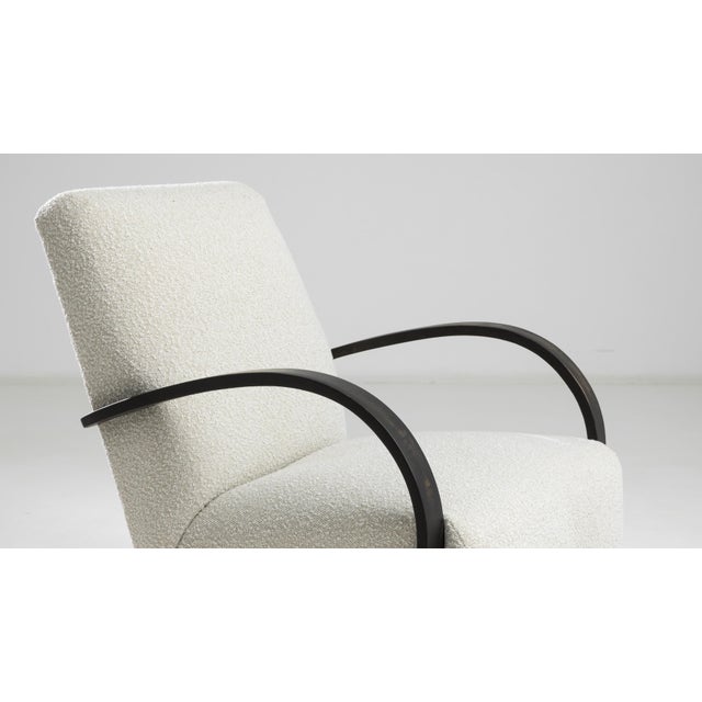 Mid 20th Century 1950s Czech Wooden Armchair by J. Halabala For Sale - Image 5 of 7