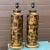 Mid-Century Modern Cylindrical Patinated Bronze Table Lamps - a Pair For Sale In Philadelphia - Image 6 of 13