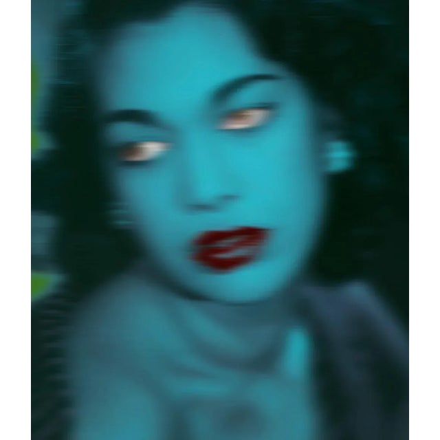 Blue Girl - Oversize limited edition Beautiful archival pigment print by the London based contemporary pop art image...