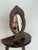 Antique French Repoussé Metal Table Mirror With Green Glass Accents, C. 1900–1930 For Sale In Miami - Image 6 of 9