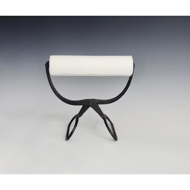 Early 20th Century Cast Iron Ice Tong Paper Towel Holder Chairish