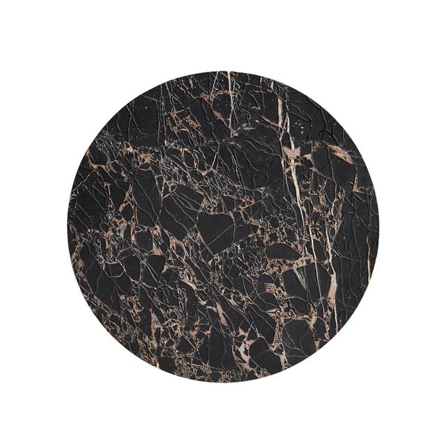 2020s Organic Modern Wood and Stone Accent Table For Sale - Image 5 of 7