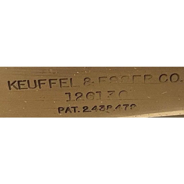 Gold Surveyer's Transit 1953 Keuffel & Esser on Outdoor Wood Tripod For Sale - Image 8 of 13