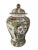 Chinoiserie Famille Rose Porcelain Large Temple Jar For Sale - Image 3 of 4