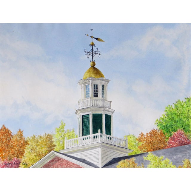 Barbara Ernst Prey Watercolor Painting, Griffin Hall, Williams College For Sale In San Francisco - Image 6 of 12