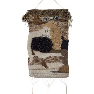 Mid-Century Abstract Woven Fiber Art For Sale