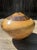 Late 20th Century Late 20th Century Signed Studio Spalted Maple Turned Wood Vessel With Copper, Silver Turquoise Inlay For Sale - Image 5 of 10