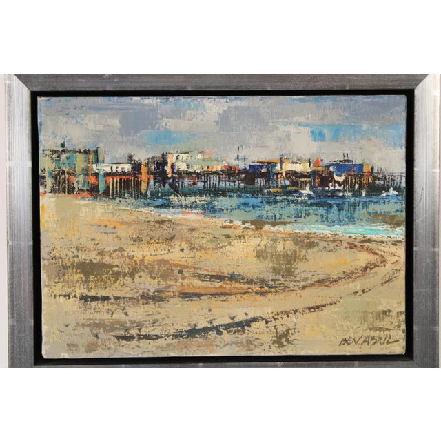Coastal and Pier Painting by Ben Abril (1923-1995) For Sale - Image 4 of 12