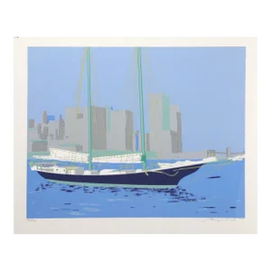 Two Masts, Biagio Civale Serigraph, Signed and Numbered in Pencil