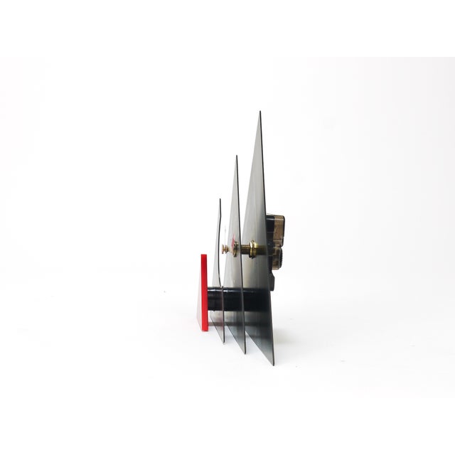 Postmodern Pyramid Table Clock by Makiko Taniguchi, Japan, 1980s For Sale - Image 14 of 17