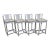 Vintage Organic Modern Lucite Barstools - Set of 4 For Sale