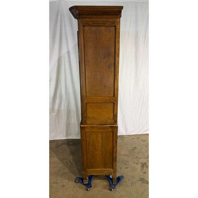 1840’s Antique Oak French Bookcase For Sale In Nashville - Image 6 of 7