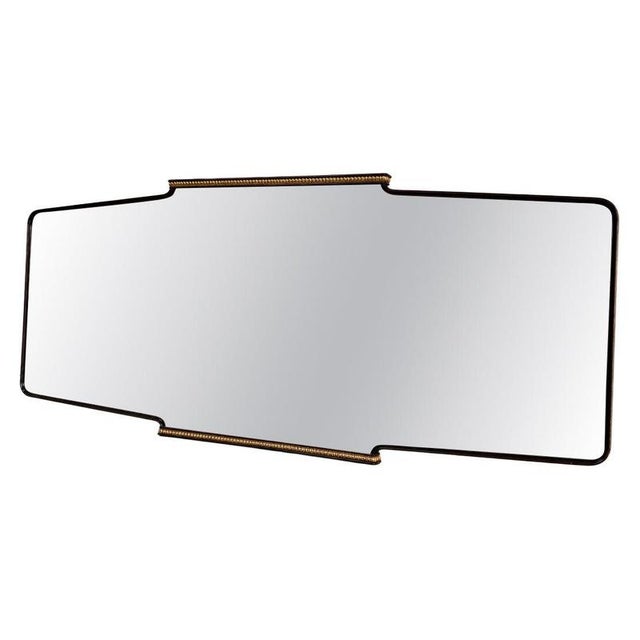 Wood Vintage Italian Wooden Mirror, 1960s For Sale - Image 7 of 7
