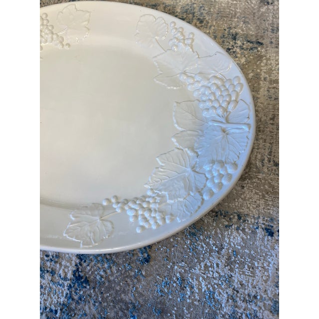 1990s Italian Large Serving White Tray Thanksgiving For Sale In Atlanta - Image 6 of 11