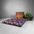 Decorative Japanese ceremonial floor cushion of the haishiki type, also known as terayō zabuton, dating from the 1980s....