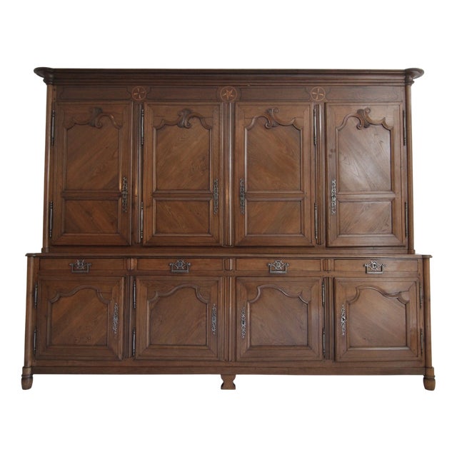 Large French Buffet Cabinet For Sale