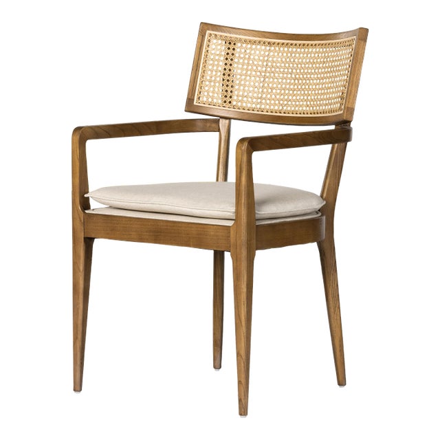 Four Hands Britt Dining Armchair, Savile Flax For Sale