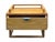 Camel Simple Minimalistic Sleek Light Brown Drawer End Table Nightstand For Sale - Image 8 of 11