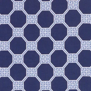 Schumacher Octavia Fabric in Blue